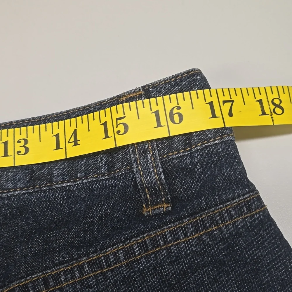 Jeanology Collection Classic Dark Blue Wide Leg Jeans, Sz12 - Picture 8 of 12